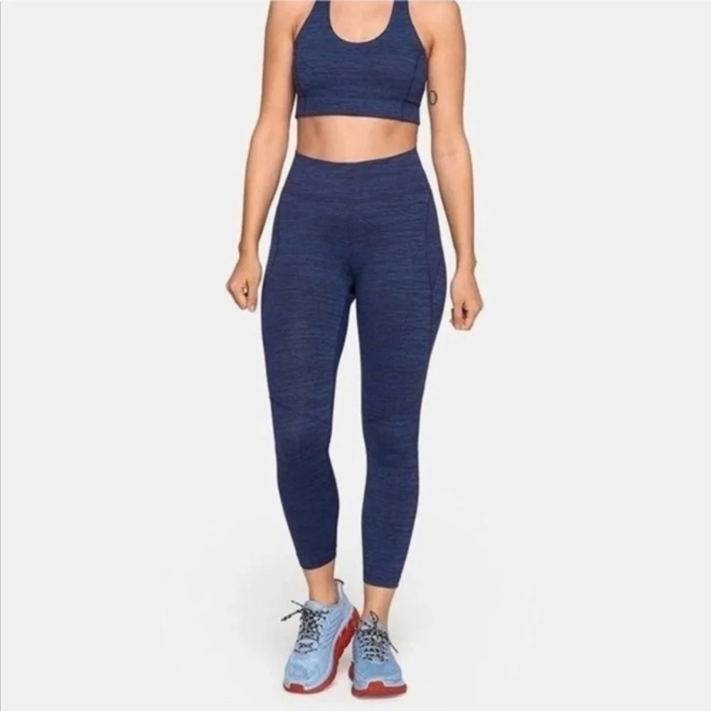 Outdoor Voices Sweat Tech Leggings Navy Blue Size Small